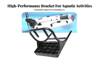 Universal Fit Inflatable Boat engine Bracket Easy to Install Inflatable Boat Outboard Support Adjustable Boating Accessory sturdy Duty for Kayakers, Anglers, Fishermen, Fishing, Lakes, Rivers