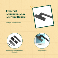 Aluminum handle, easy install
