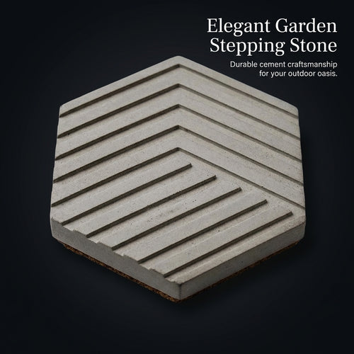Cement Garden Stepping Stones, Modern Minimalist Style
