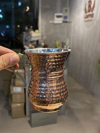 土耳其进口铜奶壶酸奶杯冷水壶欧式牛奶杯复古风水杯奢华冷饮杯
