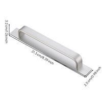 No-drill handle, Sliding Door Pull, pressure-sensitive Aluminum Alloy, Easy Installation, Modern Design, Suitable for glass, wooden, and cabinet doors