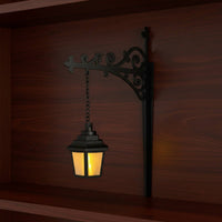 Bookshelf Light Compact Wall Lamp with Chain Matte for Bedroom