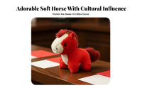 Soft Horse Keychain Adorable Design Cute Horse Soft Ie Standing Foal Doll Symbol Stuffed Foal Accessory Gentle Feel for Adults