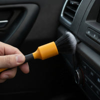 2 Pieces Car Detailing Brush Set Non-Scratch Car Detailing Brush with Gentle Bristles Compact