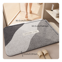 Absorbent Quick-Dry Bath Mat, Non-Slip Rug for Home
