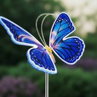 2 Pieces Waterproof Butterfly Light Weather Resistant Outdoor Decor for Lawn