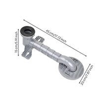Toilet Shifter Odor Blocking Toilet Drain Offset Adapter Clog-Resistant Design Waste Tube Shifter for Restroom Renovation