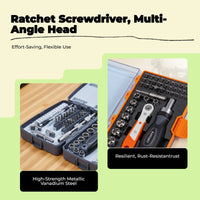 Motorcycle Tool Kit, Socket Ratchet Wrench Set, Portable Repair Bag, Multi-Function, Maintenance Essentials