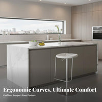 Adjustable rotate Stool with Backrest Italian aesthetic Counter-Height Chair for Pub