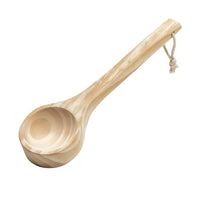 Wooden Sauna Ladle Easy to Hang Long Handle Sauna Ladle Polished Surface