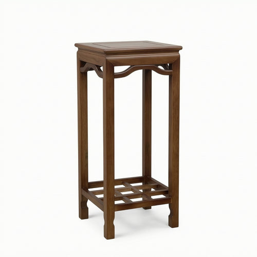 Display Stand with Shelf Slatted Furniture Solid Wood for Living Room, Balcony