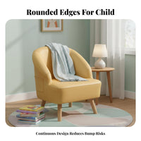 Upholstered child's Armchair Sturdy Construction Toddler Seat Ergonomic Design