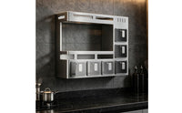 Wall-Attached Seasoning stand Rectangular Wall Seasoning Rack-Saving for Rental Kitchens