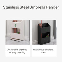 Nordic Metal Umbrella Stand with Drip Tray