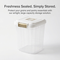 Airtight Food Storage Container, Storage Containers Includes Measuring Cup, Food Storage Containers for Bulk Dry Goods