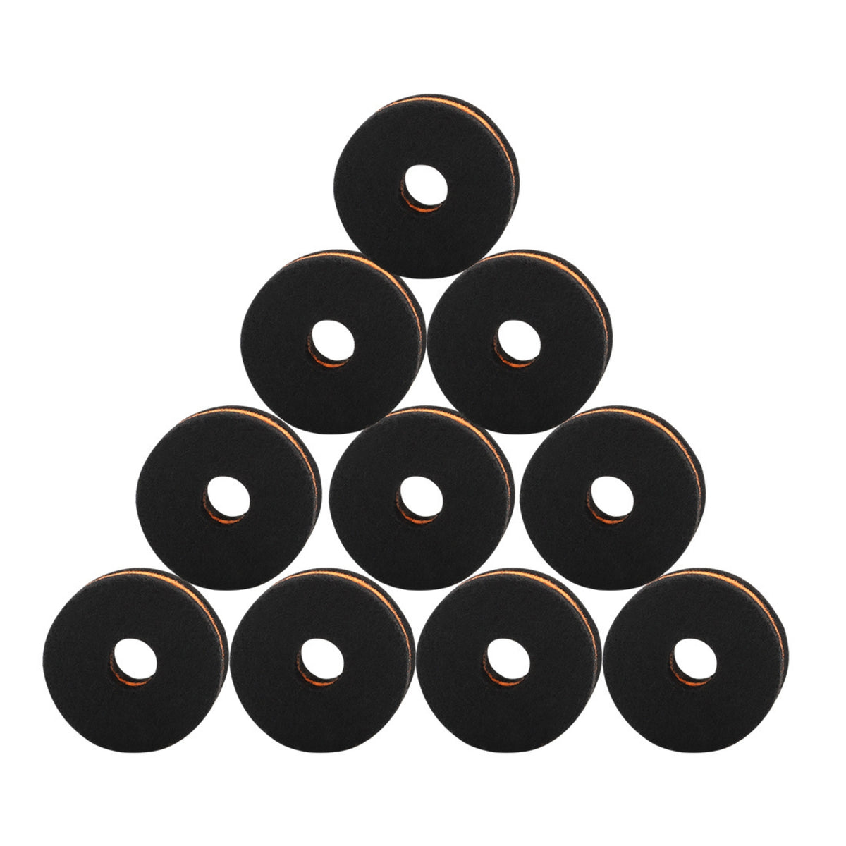10 Pieces Drum cymbals Cushioning Pad  cymbals Cushioning Pad Easy to Install for Rehearsal