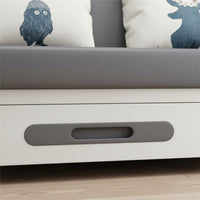 Multi-Functional Folding Sleeper Sofa Space-Saving Extendable Single Sofa Bed Modern Minimalist Design Living Room Furniture Side Storage Pocket for Office