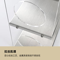 不锈钢桌面置物架亚克力台面杯子水杯架浴室多层化妆品香水收纳架