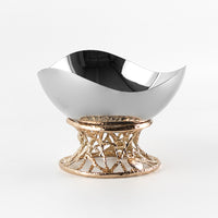 Light Luxury Simple High-Foot Fruit Tray Decor for Model Rooms, Homestays, KTV, Living Room, Coffee Table, Dining Table