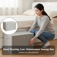 Underbed Storage Box particleproof Foldable Underbed Organizer twodirection fasteners