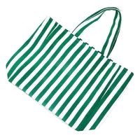Striped Cloth Tote Versatile Vertical Stripe Shoulder Bag Lightweight Vertical Stripe Handbag