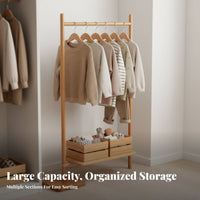children's Tree-Shaped Coat Rack Japanese aesthetic Storage Furniture Multiple pegs