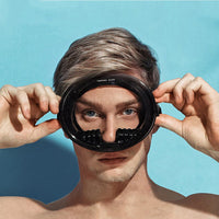 Full Face Snorkel Mask with Anti-Fog, High-Definition Large Frame, Elliptical Glass