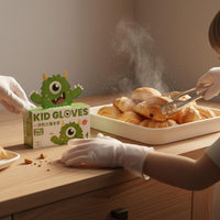 800 Pieces Thickened Kids Disposable Gloves Flexible Food Grade Gloves Hygienic Children's Hand Protection Easy to Use for Babies, Catering