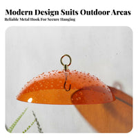 Hanging birds Feeder Dome Weatherproof birds Feeder rain cover Multipurpose Hanging Canopy Cover for Garden, Yard, Patio