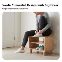 Hall Tree with Bench and Shoe Storage 3-in-1 Design Hall Tree with Shoe Storage