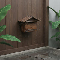 Rainproof Wooden Mailbox Weather Resistant Home Decor Easy Installation