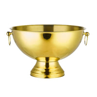 Stainless Steel Punch Bowl Ice Bucket for Parties