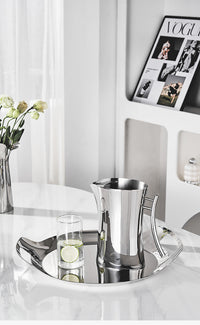 Nordic Stainless Steel Cold Water Pitcher, Large Capacity, Heat Resistant, Explosion-Proof