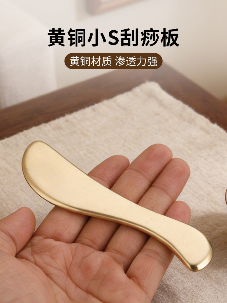 Brass Gua Sha Massage Board for Face