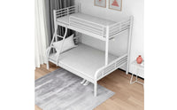 Sturdy Metal Bunk Bed Space-Saving Bunk Bed Frame Heavy Duty Long-Lasting for Children, Teens, Students, Bedroom, Dormitory