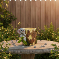 Koala Planter Resin Tree Trunk Planter Open Top for Garden
