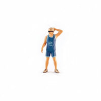 1:64 Scale Police Figure Realistic Detail Miniature Cop Figurine Figurine Hand-Finished 1:64 Scale Figure for Collectors, Hobbyists