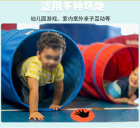 幼儿园感统训练手掌脚掌趣味地标垫23cm圆形平面标志碟足球 训练