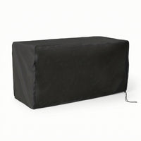 Rectangular Outdoor Storage Box Slipcover Weatherproof Deck Box Cover with Zipper Waterproof Patio Storage Bin Cover for Garden