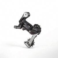 Cable-Actuated Rear Derailleur with Metal Cage Compact Bike Rear Derailleur Long-Lasting Easy to Install for Cyclists, Mountain Bikers, Road Bikes
