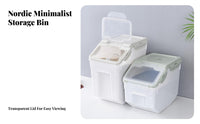 Moisture-Proof Rice Storage Bin Multi-Purpose Airtight Rice Dispenser Safe for Pantry