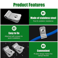 Stainless Steel Wire Clips for Fencing - Attach Wire to Wood or Metal Posts