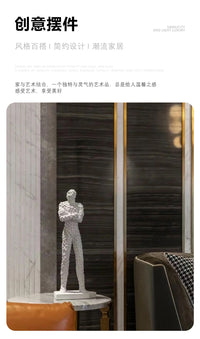 Modern Creative Resin Mosaic Figure Decoration for Home