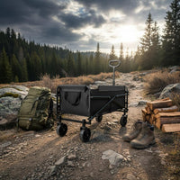 Foldable Camping Cart Large Capacity Collapsible Utility Wagon for Picnic, Beach