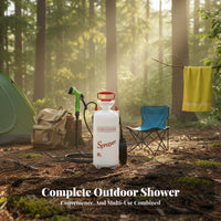 Multi-Purpose Portable Camping Shower Sturdy Handheld Pressure Water Sprayer 7 Spray Modes for Campers, Pet Owners, Outdoor, Travel, Garden