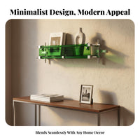 Concealed Book shelf Minimalist Design Wall Shelf Safe Rounded Edges for Renters