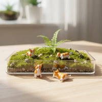 Corgi Miniature Model Gift Suggestion Mini Dog Statue Long-Lasting for Terrarium
