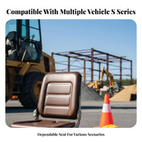 Forklift Seat Sturdy Construction Loader Seat High-Density Foam for Landscaping