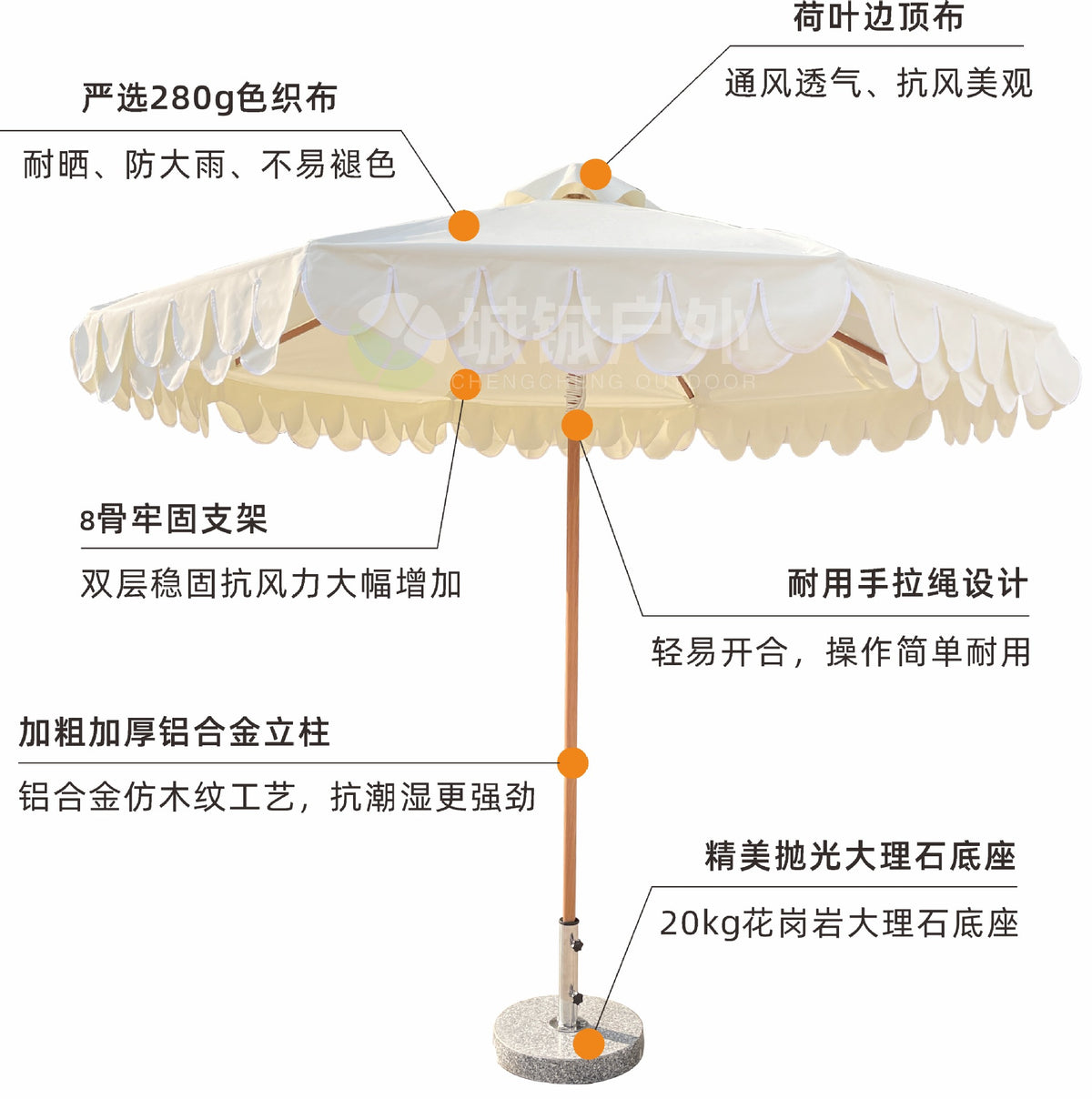2.1M / 20KG Marble Base