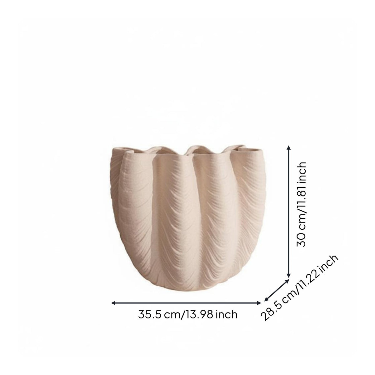 Wave Vase French Retro Style Decorative Flower Vase Presentable Home Decor Item for Showroom